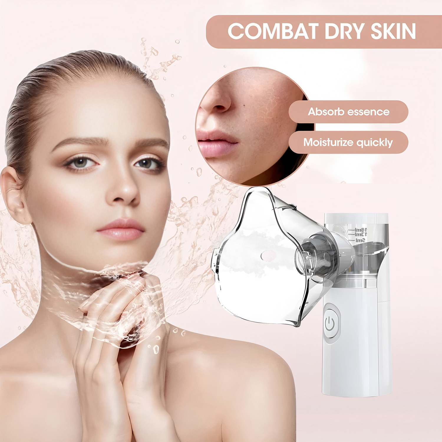 Facial Steamer Nano - New Portable Facial Steamer3 Levels Auto