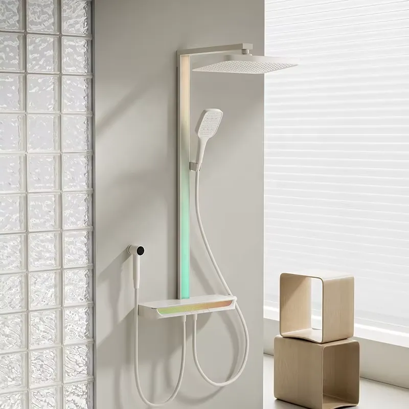 Spa & Wellness Earth City Москва - Brass Digital Waterfall Shower Set Wall