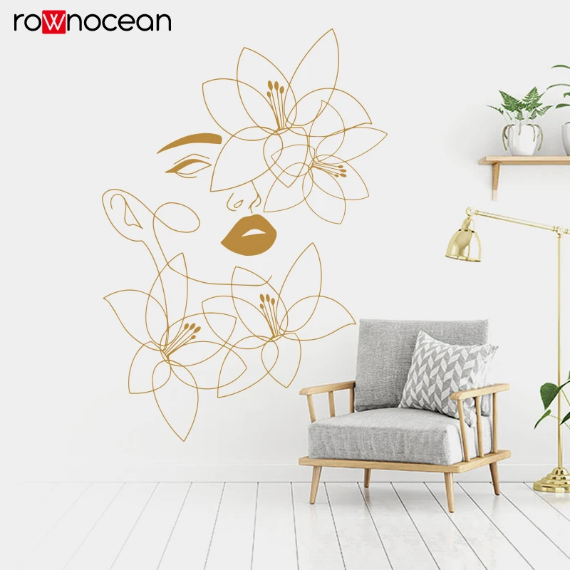 Spa Wellness In - One Line Wall Decals Beauty Wall