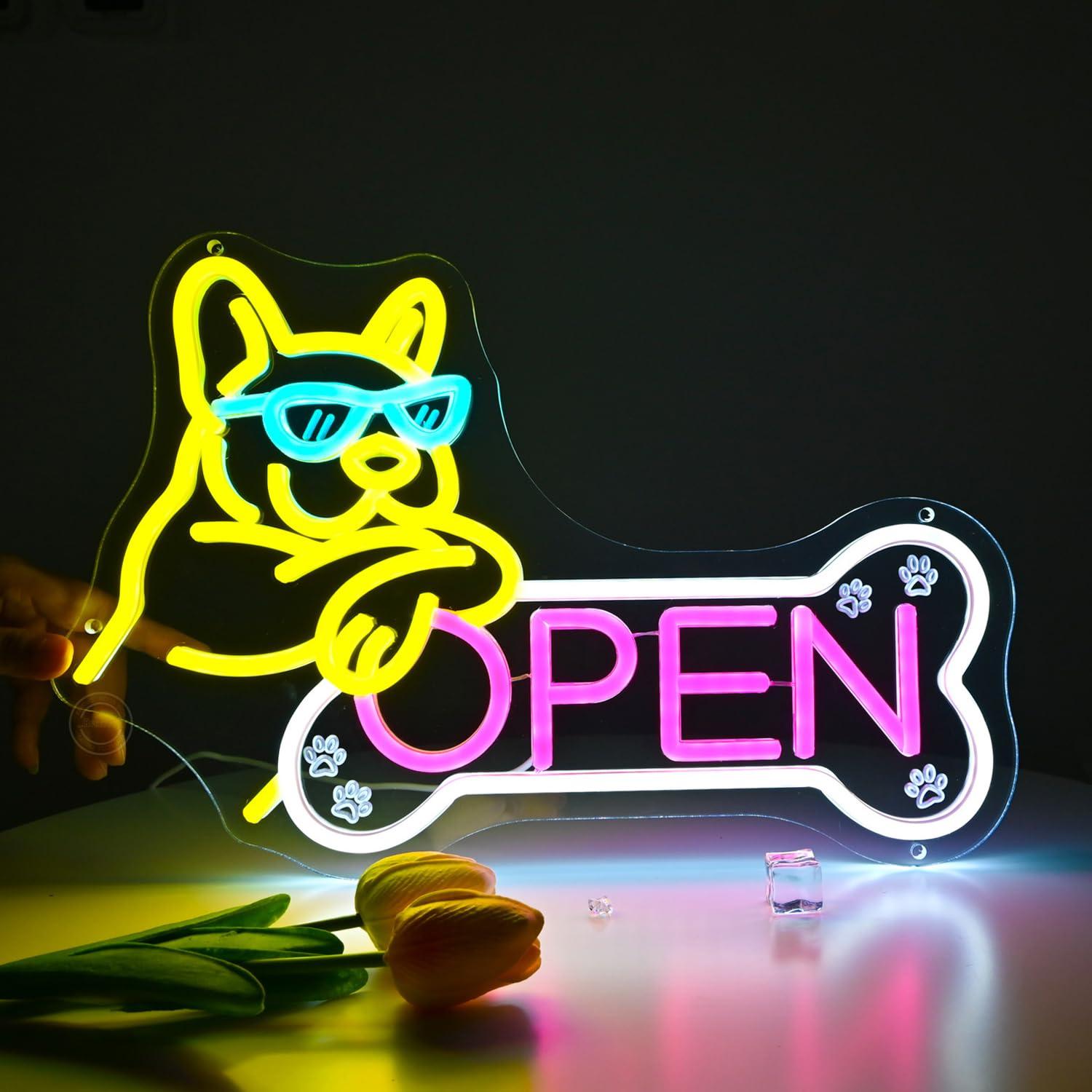 Spa & Wellness Earth City Москва - Pet Shop Open Neon Sign USB