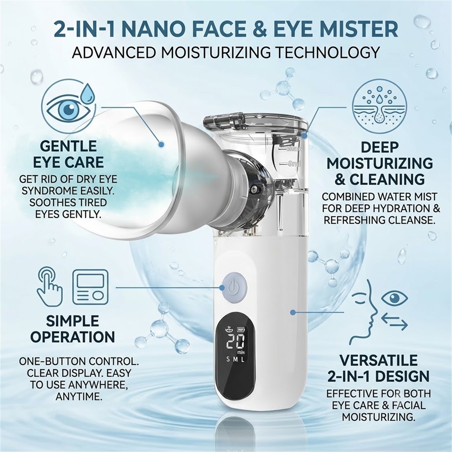 Mini Portable Facial Steamer - - огляд і ціна Facial Steamer Nano