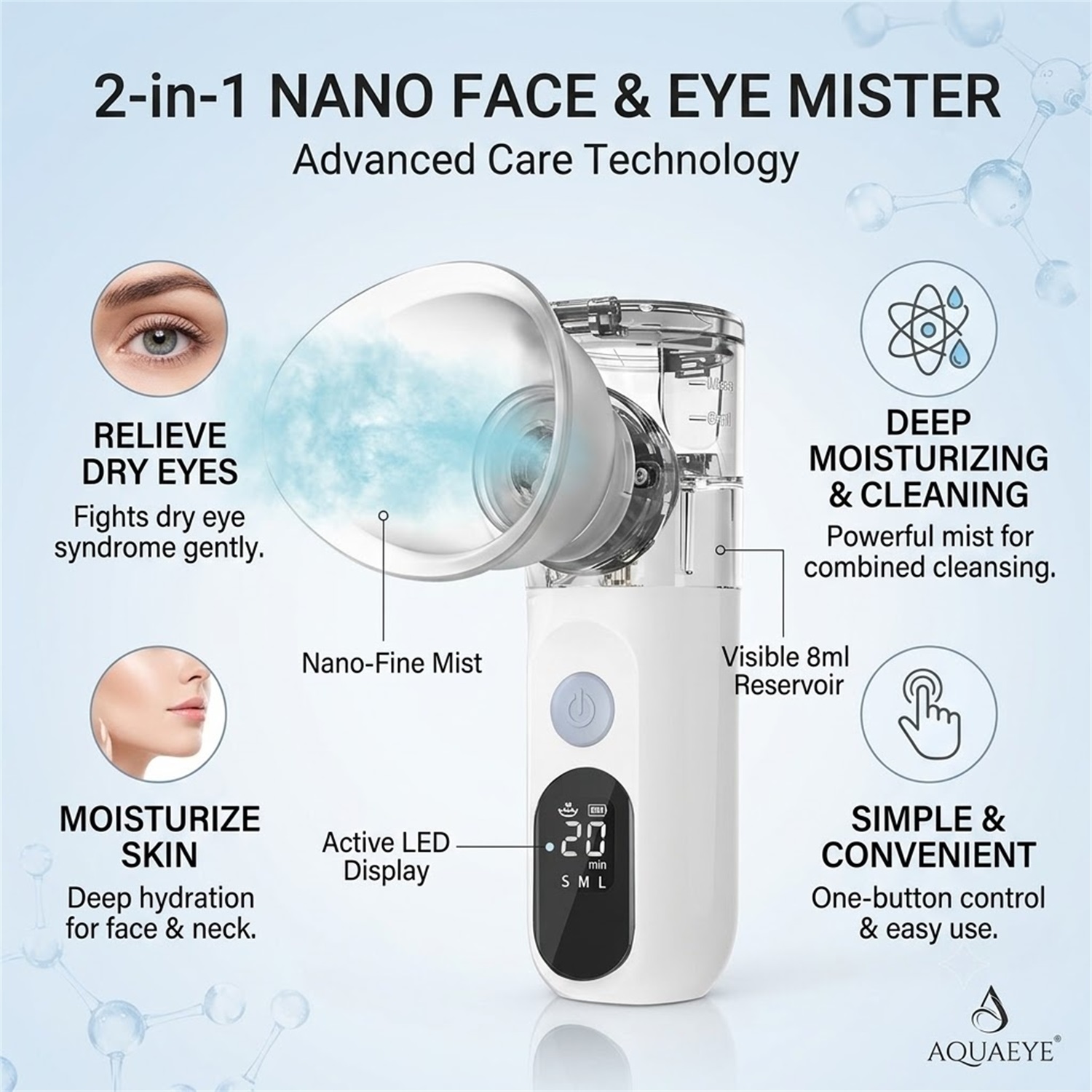 Mini Portable Facial Steamer - - огляд і ціна Facial Steamer Nano
