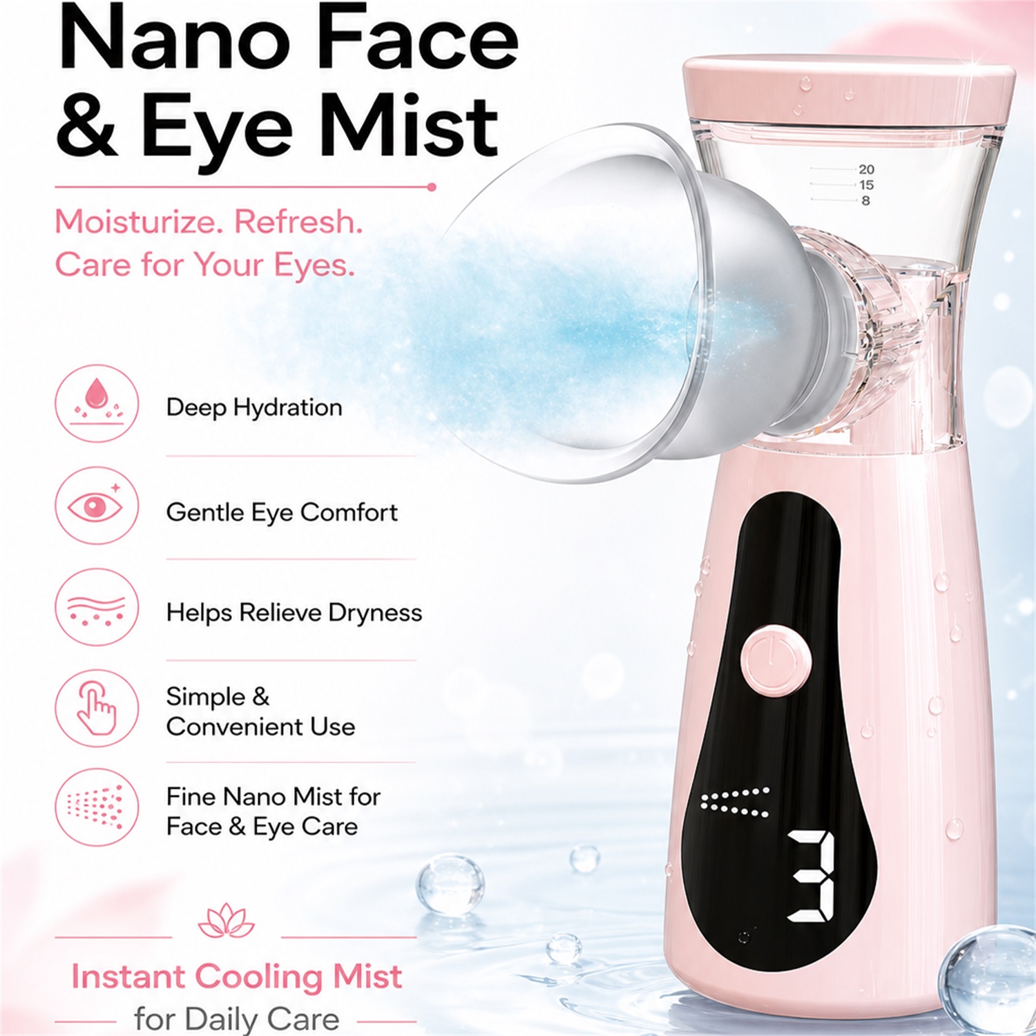 Nano Cold Spray Facial Steamer - огляд і ціна Facial Steamer Nano