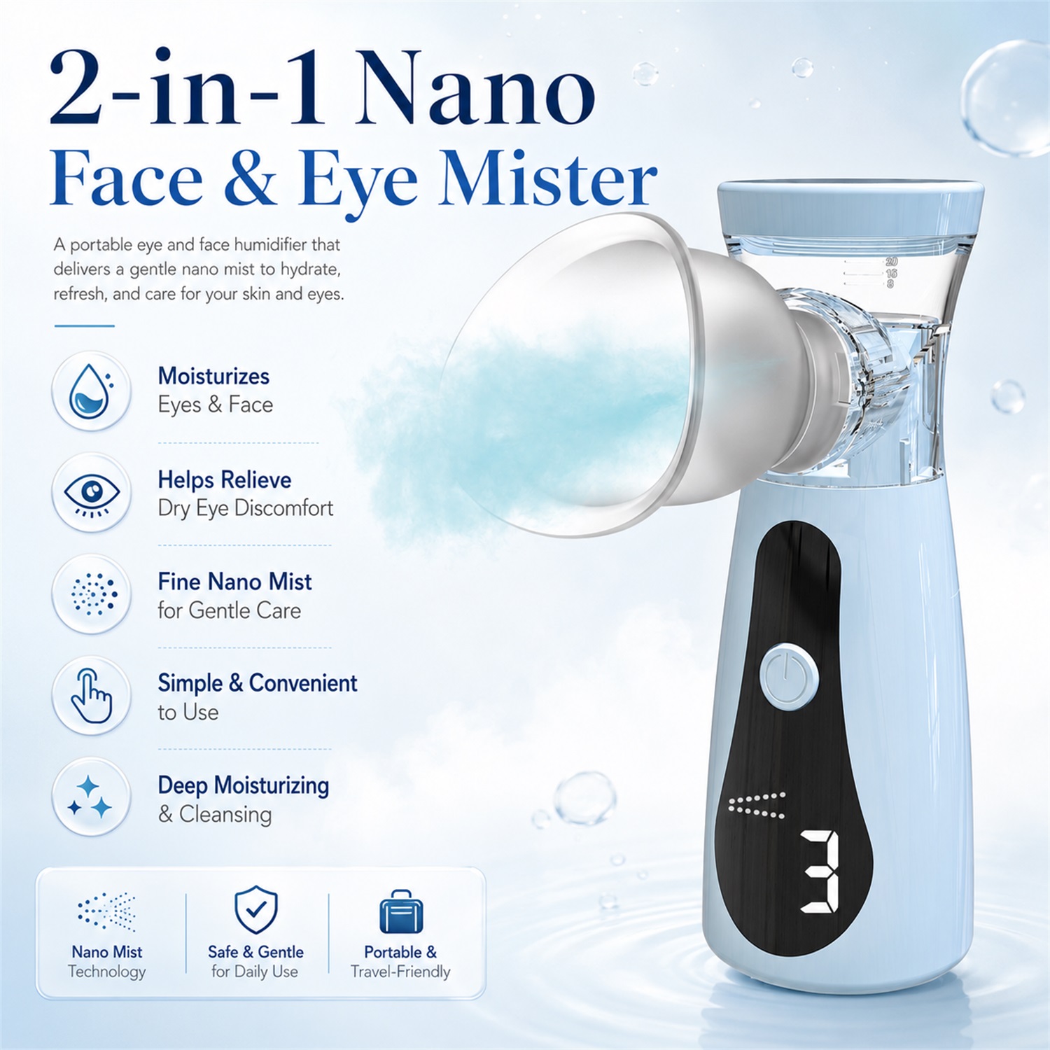 Nano Cold Spray Facial Steamer - огляд і ціна Facial Steamer Nano