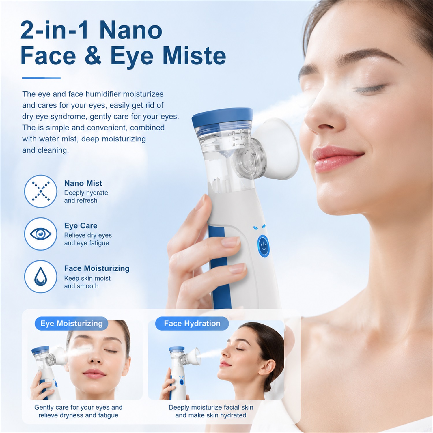 Handheld Facial Nano Mister Po - огляд і ціна Facial Steamer Nano